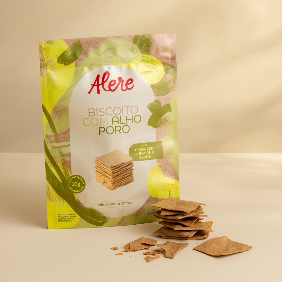 Biscoito Proteico de Alho Poró