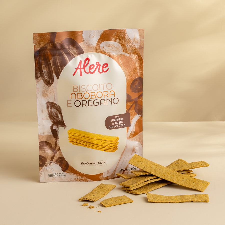 Biscoito Abóbora com Orégano