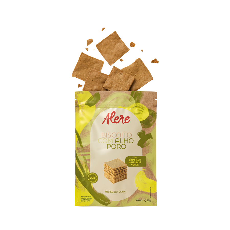 Biscoito Proteico de Alho Poró