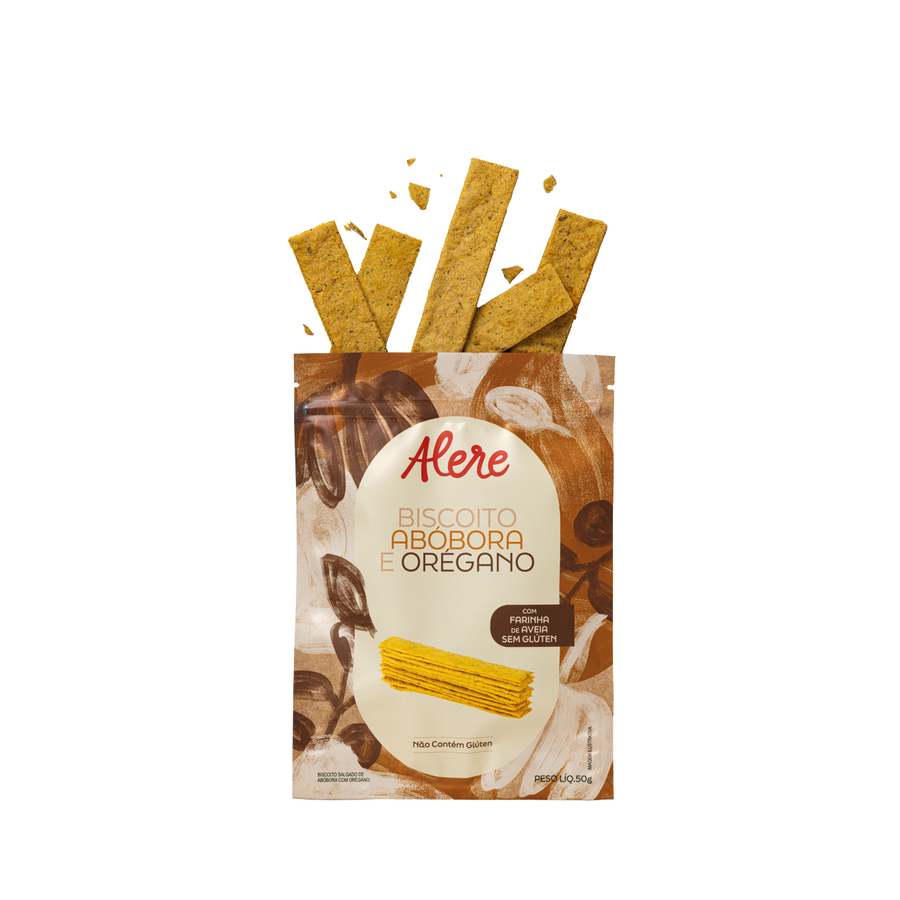Biscoito Abóbora com Orégano