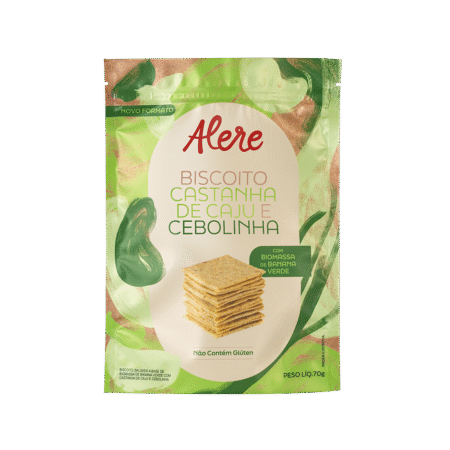 Biscoito de Castanha de Caju e Cebolinha