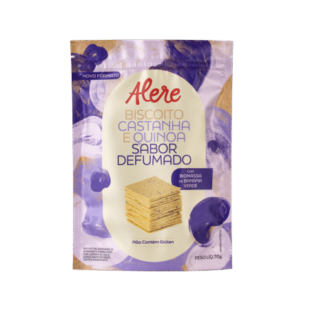 Biscoito de Castanha e Quinoa Defumado