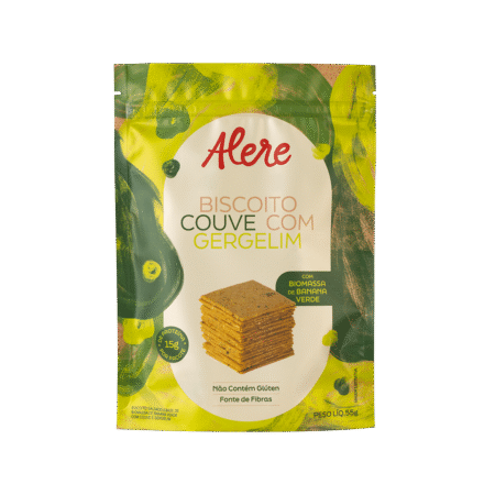 Biscoito de Couve com Gergelim